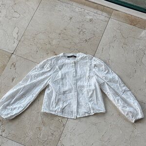 White Long Sleeve Blouse